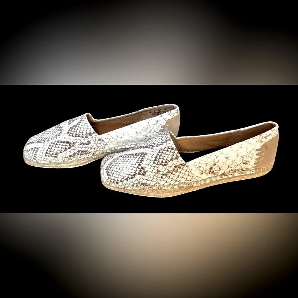 NIB Franco Sarto Slip-On Kenna Espadrilles in Natural, Size 7M